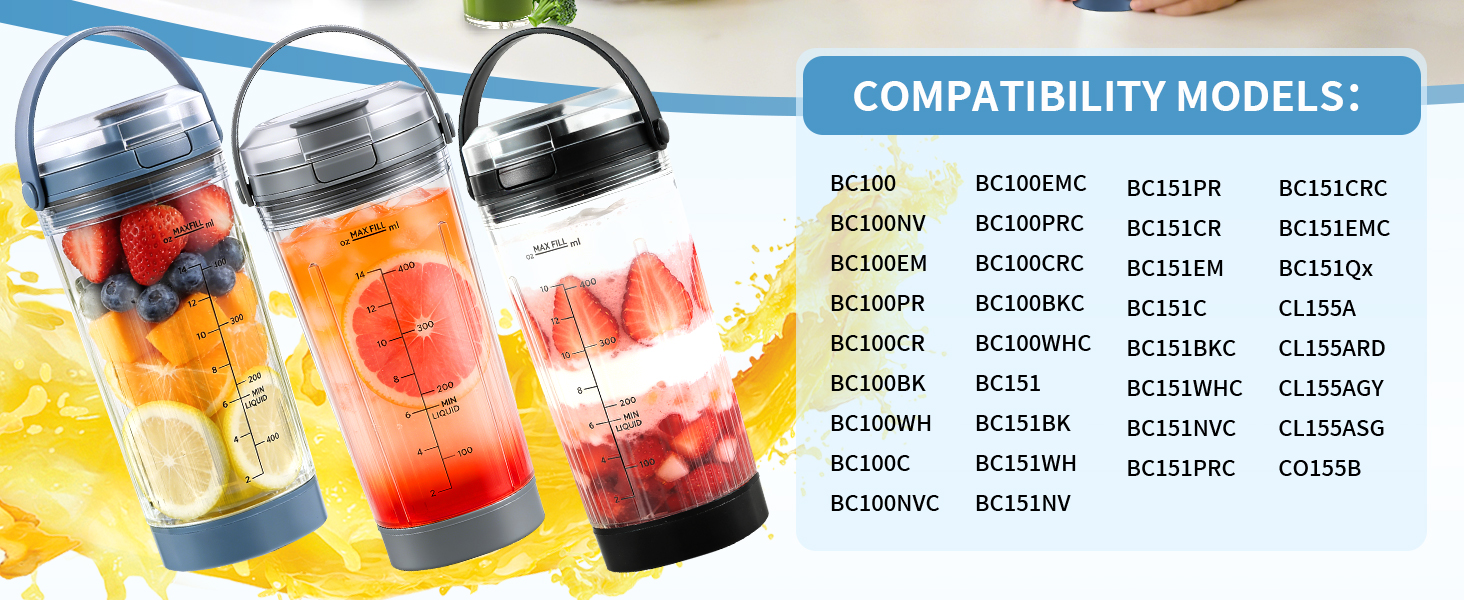 18 oz Blending Vessel for Ninja Blast Portable Blender
