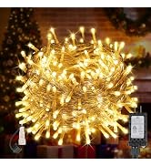 MGYIF 100FT 300 LED Christmas Lights Plug in,Outdoor Indoor Waterproof Fairy Lights with Timer an...
