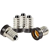 Electop 5 Pack E14 to E12 Adapter Converters Light Sockets Lamp Holder