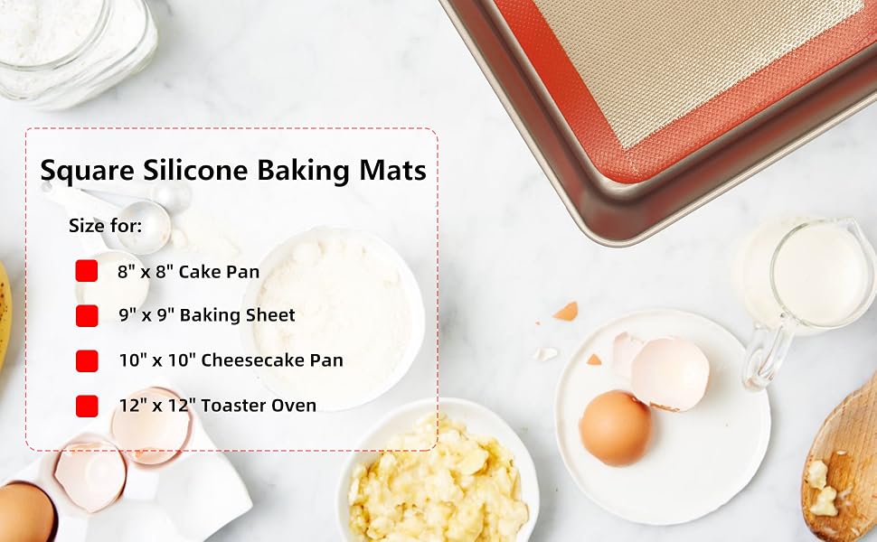 Square Silicone Baking Mats new