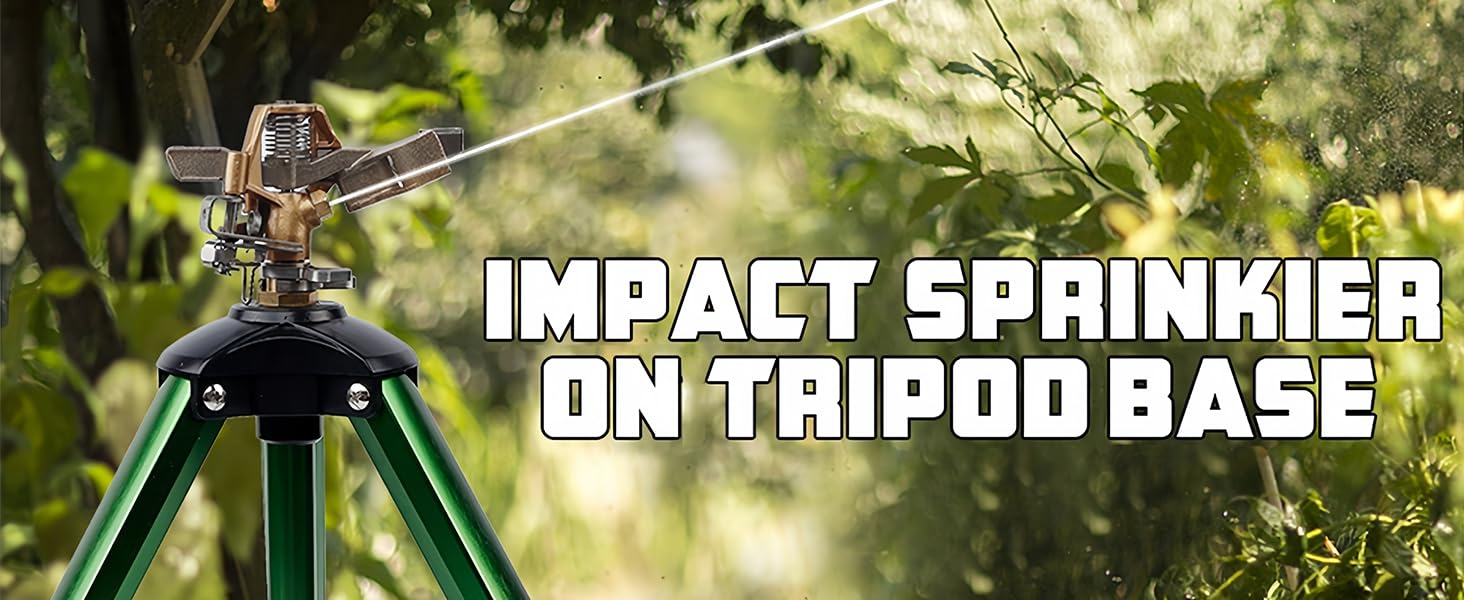 Biswing Impact Sprinkler Head on Tripod Base
