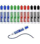SUQJOY Dry Erase Markers, Chisel Tip Whiteboard Markers, Low Odor Thick Dry Markers, 12 Pack 4 As...