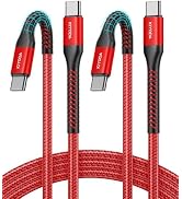 KIYODA USB C to C Cable for CarPlay 6FT-Red