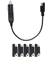 SinLoon Cigarette Lighter SAE Battery Charger Cable, 12V 15A Cigarette Lighter Plug to SAE Quick ...