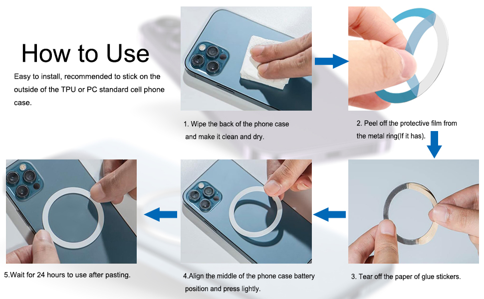 Universal Metal Ring Sticker