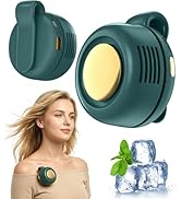 Portable Silent Mini Bladeless Electric Fan, 360° Rotatable Portable Mini Clip On Fan for Shirt W...