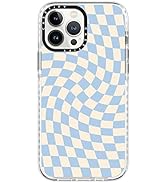 Casetify Impact Case for iPhone 13 Pro Max - Check II - Baby Blue Twist - Clear Frost