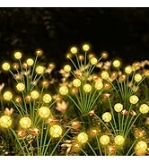 Solar Garden Lights Outdoor ,8 Pack 64 LED, Solar Swaying Dandelion Bee Lights Waterproof, Swayin...