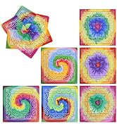 Tie Dye Paisley Pattern Bandanas for Men and Women, Multi-Purpose Bandana Face Mask Scarf Headwea...