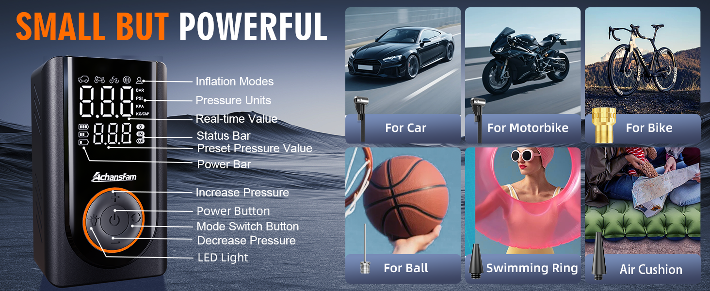 Tire Inflator Portable Air Compressor