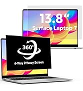 LUSA DESIGN 360°Privacy Screen for Microsoft Surface Laptop 7 13.8 inch (Model:2036 2107), Surfac...