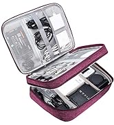 Electronic Bag Travel Cable Accessories Bag Waterproof Double Layer Electronics Organizer Portabl...