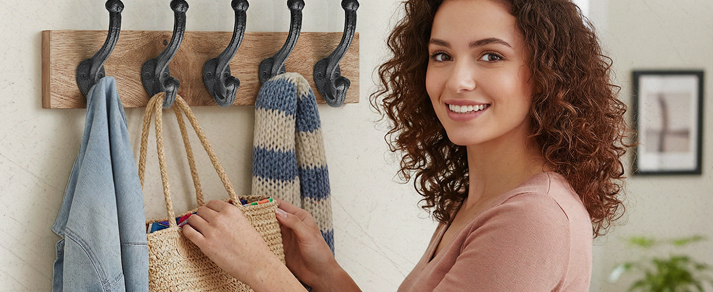 Smiling Lady with Hooks