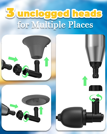 Toilet Clog Remover Powerful Toilet Plungers for Sink Bathroom Kitchen Clogged Pipe