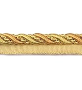 BEL AVENIR 0.43 inch 13 Yards Twisted Lip Cord Trim Basic Sewing Luxury Multicolor Handmade Craft...