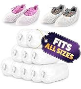 100Pcs Shoe Protector Disposable Shoe Covers for Indoors - Non Slip Shoe Covers Shoe Booties Prot...