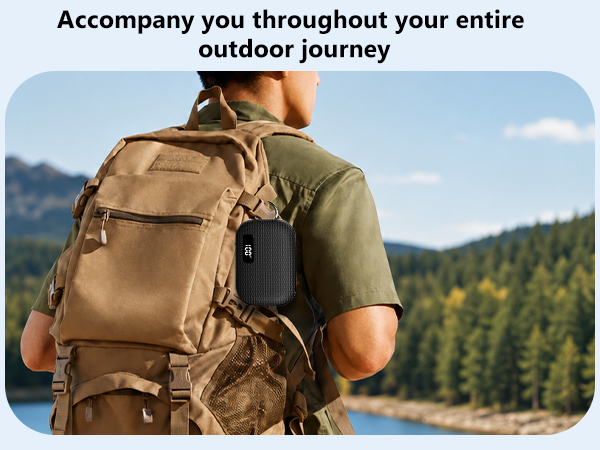 This Bluetooth speaker is easy to carry and perfect for outdoor activities