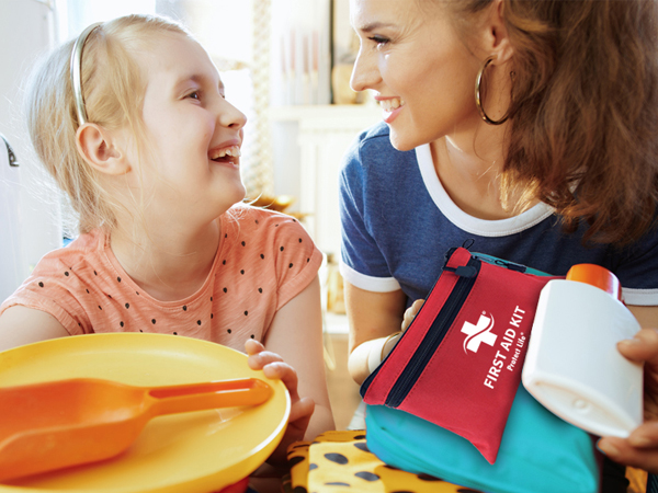 First Aid Kit - 100 Piece - Small First Aid Safety Kits for Camping