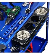 ULIBERMAGNET Power Tool Organizer Rack,Magnetic Heavy Duty Drill Holder,Wall Mount Metal Tool Rac...