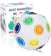 Vdealen Magic Rainbow Puzzle Ball- 20 Holes Fidget Ball Puzzle Game- Brain Teaser Toy for Boys & ...
