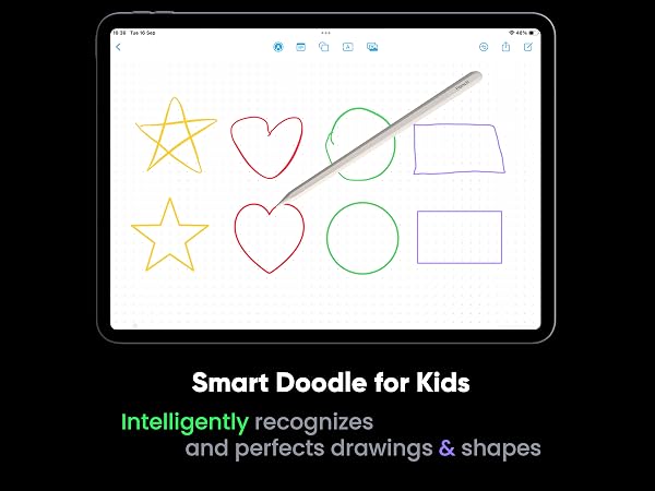 Smart Doodle for Kids: Intelligently recognizes and perfects drawings & shapes.
