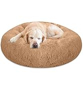 PETORO Dog Bed, Cat Bed, Pet Bed, Anti-Anxiety, Soft, Comfortable and Machine Washable Donut Roun...