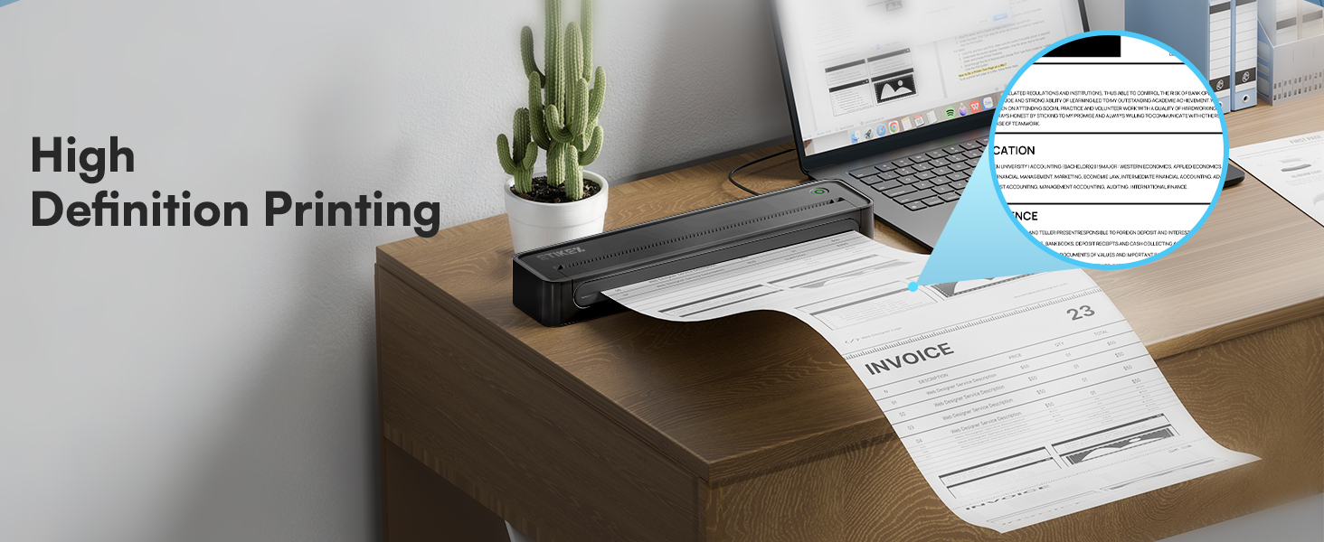 portable printers wireless for travel thermal paper