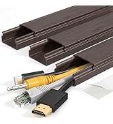 Yecaye TV Cord Hider, 42in Cord Cover, Large Cable Hider, Wire Covers for 4 Cords, Cable Raceway ...
