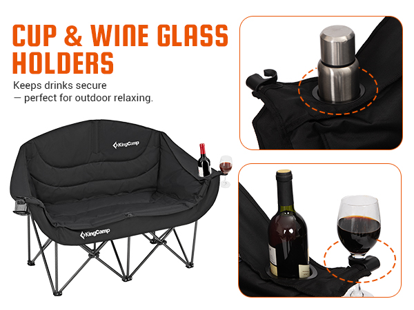 double camping chair