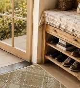 Bald Eagle Grip Nonslip Absorbent Indoor Doormat, 20''x32'', Beige