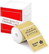 Ponek Square Thermal Label Compatible with M100/M110/M120/M260/M220/M150, 1.57'' x 1.18'' (40 x 3...