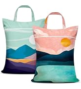 2 Pcs Large Travel Laundry Bag Waterproof with handle Washable Dirty Clothes Bag for Traveling We...