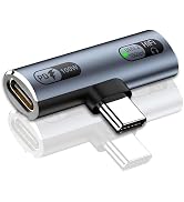 AMAKE USB C Splitter,2 in 1 Dual USB C Headphone and Charger Adapter | 100W PD Fast Charging 10Gb...