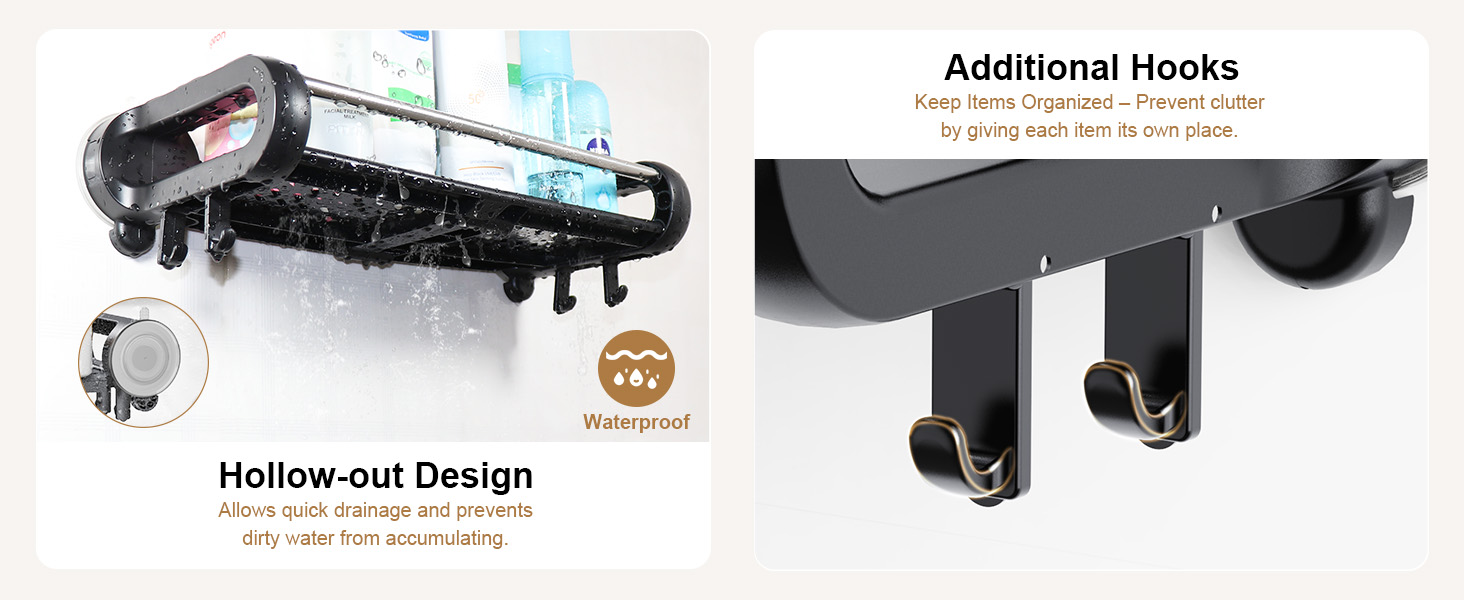 suction cup shower shelf
