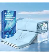 Elegear Cooling Comforter King Absorbs Body Heat to Keep Cool, Cooling Blanket for Hot Sleepers J...