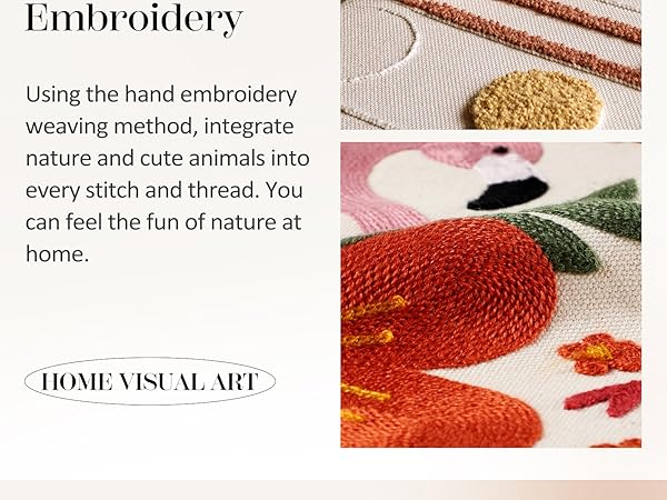Embroidered Throw Pillow Covers