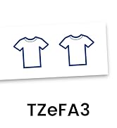 Brother Genuine P-touch TZeFA3 Fabric Label Tape in cardboard pack: Navy Blue on White 12mm