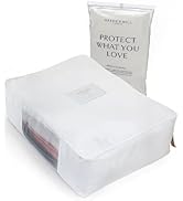 Luxury Cotton Sweater Storage Bag | Large/Extra Large 18 Inch | Certified Organic Cotton Cashmere...