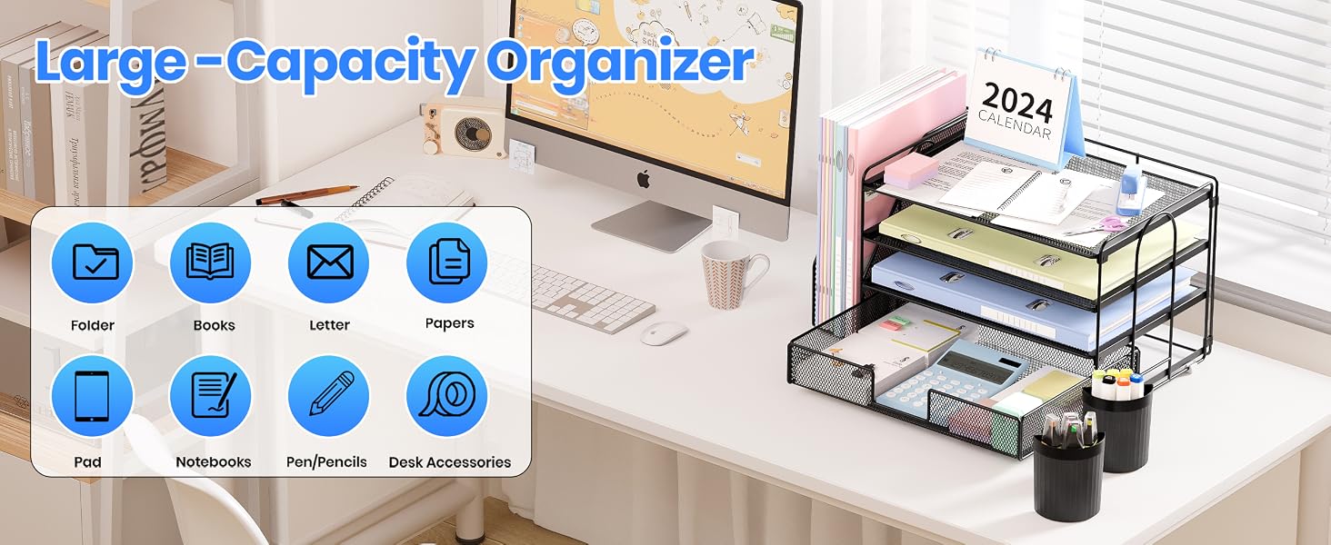 desk organizers and accessories office supplies desktop file paper organizer workspace organization