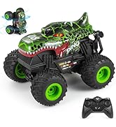 DYODYORC Remote Control Car, 2.4Ghz All Terrain Dinosaur Monster Truck Toys, RC Truck with Music,...