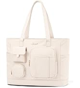 LOVEVOOK Laptop Tote Bag for Women Work, Teacher Tote Nurse Bags with Zipper for Travel, Daily, C...