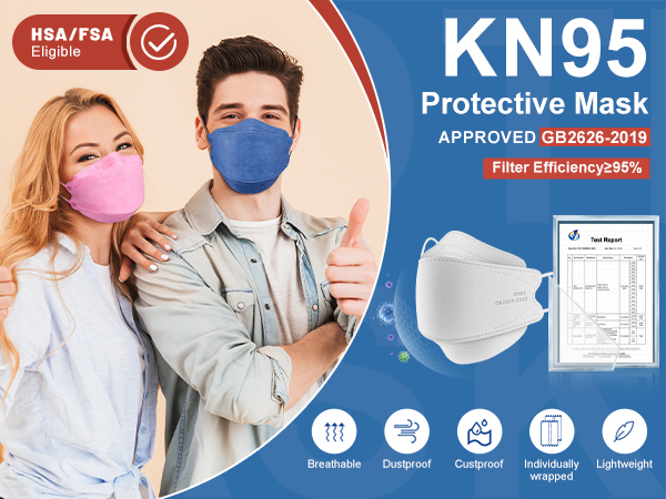 protective,kn95 face masks individually wrapped,fsa eligible items only list,fsa wearables,fsa hsa