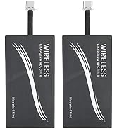 2 PCS QI Standard Type-C Universal Charger Adapter Mobile Phone Sticker Charging Receiver