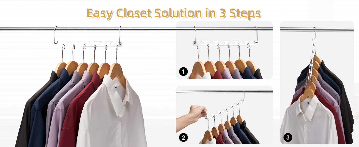 Change Hanging Ways Easily Magic Cascading Hangers hangers space saving closet hangers space saver