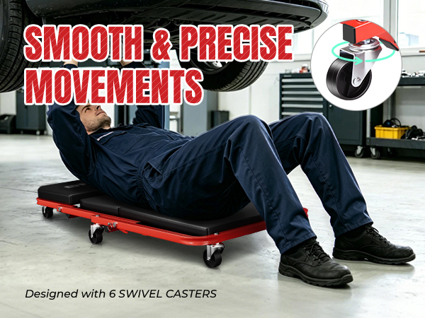 2 IN 1 Rolling Folding Car Creeper