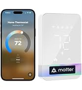 meross Matter Smart Thermostat for Electric Baseboard Heater, Energy Saving, Programmable WiFi Th...