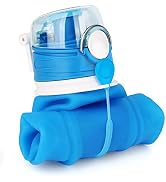 Valourgo 35 oz Collapsible Water Bottle, Large bpa Free Travel Water Bottle Reusable Water Bottle...
