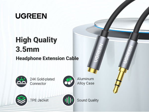 3.5mm headphone extension cable
