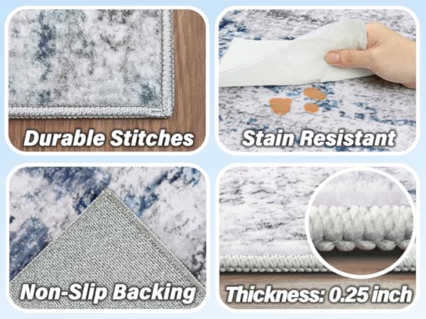 More durable living room area rugs
