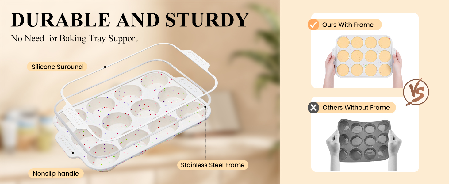 silicone muffin pan for baking